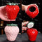 GooFine Strawberry Shaped Ceramic Tea Jar - Sealed & Moisture-Proof
