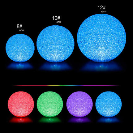 LED Crystal Ball Night Light — Hand-Held Glow Lamp, 8–14cm