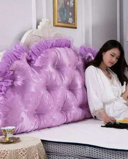 Royal Elegance Luxe Bedside Backrest Cushion with Washable Cover – Ultimate Comfort for a Dreamy Bedroom Escape
