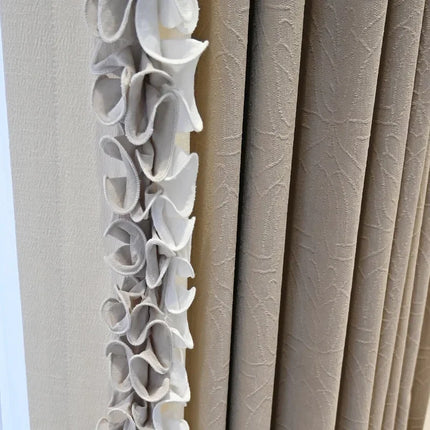 French Agaric Lace Jacquard Curtains - Elegant Design