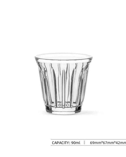 Luxury Borosilicate Glass Coffee Cup Set with Elegant Vacuum-Plated Finish