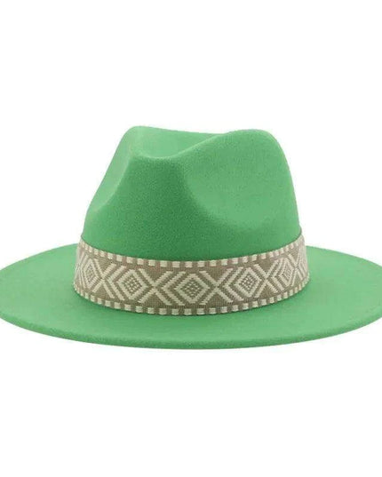 Versatile Unisex Panama Cowboy Hat - Wide Brim Fedora in Classic Camel, Black, and White Felt Options