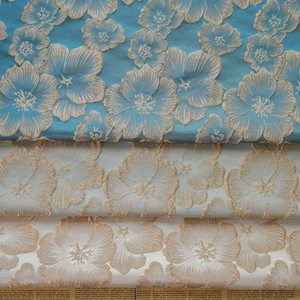 Exquisite 3D Flower Embossed Bubble Fabric Elegant Fashion Texture Fabric for Sewing Home Textiles Upholstery Bag Women Clothes exquisite-3d-flower-embossed-bubble-fabric-elegant-fashion-texture-fabric-for-sewing-home-textiles-upholstery-bag-women-clothes