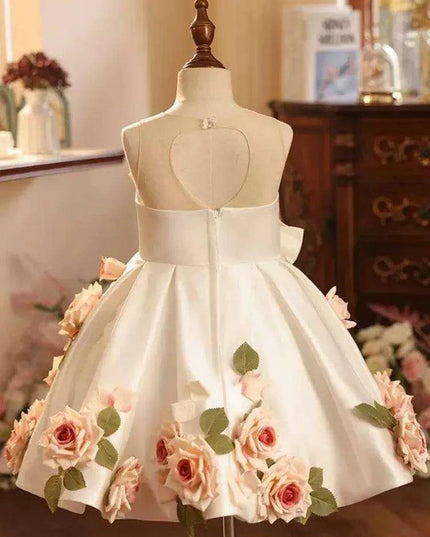 Children's Host Performance Appliques Evening Gown