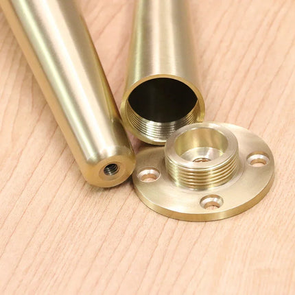 Light Luxury Solid Brass Furniture Leg — High Load-Bearing Cabinet & Sofa Support Foot, 120mm or 200mm