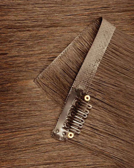 Invisible Seamless Clip-In Human Hair Extensions - 8 Piece Set, 100G/120G, 12-22 Inch Lengths