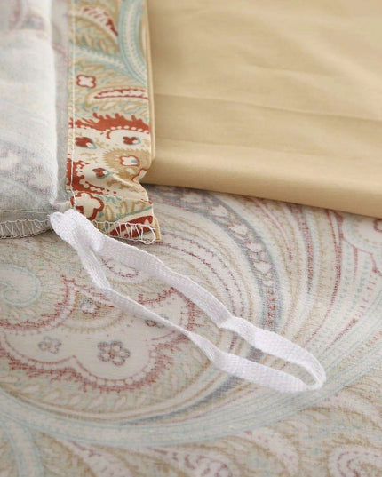 Vintage Elegance 600 TC Egyptian Cotton Boho Paisley 3-Piece Bedding Set