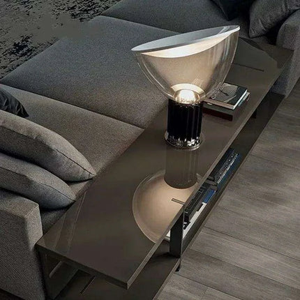 LED Radar Table Lamp - Elegant Glass Light for Living Room, Bedroom, and Office Spaces