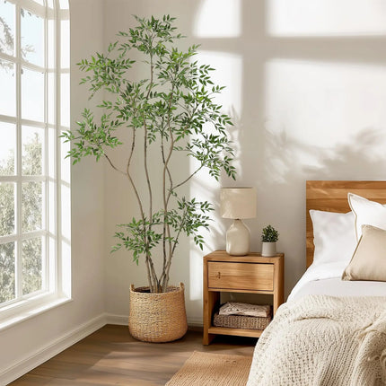 Artificial Nandina Tree in Decorative Planter – 150–210 cm