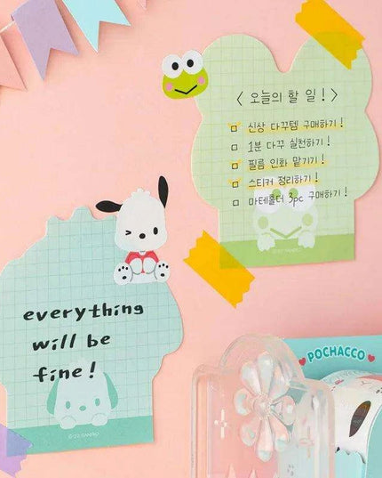 Sanrio Character Shaped Note Pad - 50 Cute Reminder Notes for Everyday Use