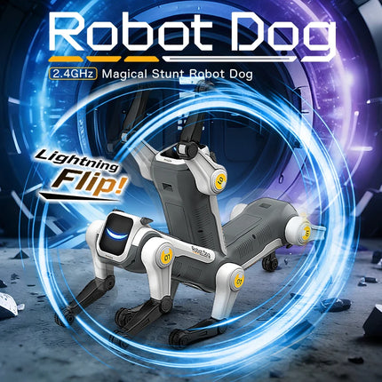 RC Mechanical Dog — AI Voice Command, Programmable Stunt Robot
