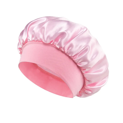 Women Satin Bonnet Hair Bonnet for Sleeping Hair Care Silk Bonnets Solid Wide-brimmed Sleeping Hat with Elastic Soft Band women-satin-bonnet-hair-bonnet-for-sleeping-hair-care-silk-bonnets-solid-wide-brimmed-sleeping-hat-with-elastic-soft-band