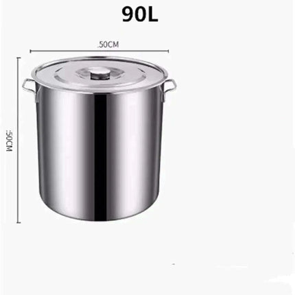 Versatile Stainless Steel Cooking Pot Set with Handle for Easy Transport