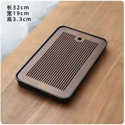 Elegant Wooden Tea Set with Nordic Coasters and Mess-Free Serving Design