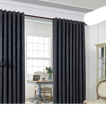 Chic Charcoal Floral Thermal Blackout Curtains - Set of 2 | Energy-Saving Privacy Dividers
