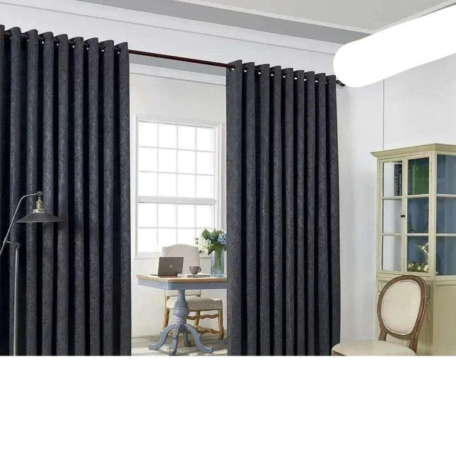 Chic Charcoal Floral Thermal Blackout Curtains - Set of 2 | Energy-Saving Privacy Dividers