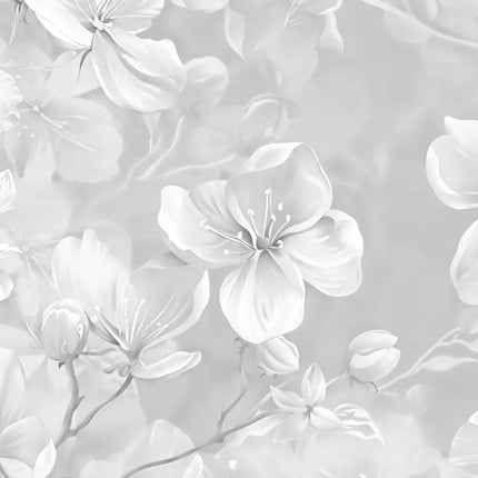3D Abstract Feather & Flower Mural Wallpaper — Custom Size