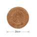 Handcrafted Rattan Coaster Set - Elegant Heat-Resistant Table Protectors for Teapots and More