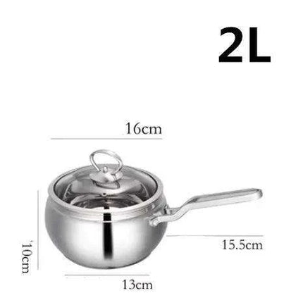 Premium Stainless Steel Cooking Pot Set - Essential Cookware for Gourmet Soups and More