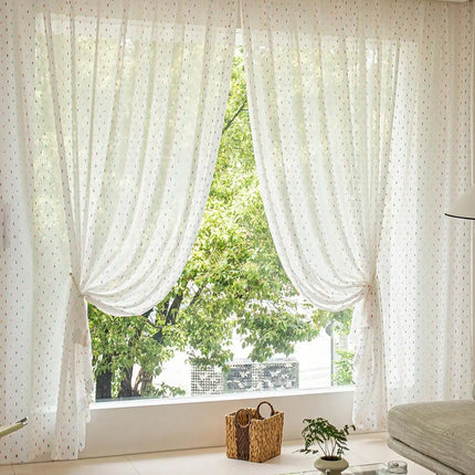 Colorful Embroidered 3D Cute Curtain Sheer Window Treatment Lovely Patterned Curtain for Bedroom,Living Room colorful-embroidered-3d-cute-curtain-sheer-window-treatment-lovely-patterned-curtain-for-bedroom-living-room