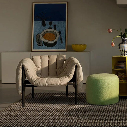 Alien Luxe PU Leather Nordic Lounge Chair: Exquisite Comfort Armchair