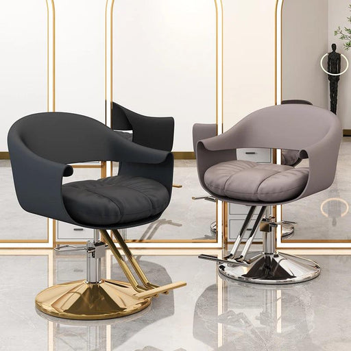 Premium Leather Salon Styling Chair for Exceptional Comfort and Versatility