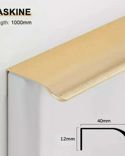 Sophisticated Black and Gold Aluminum Alloy Cabinet Handle Collection