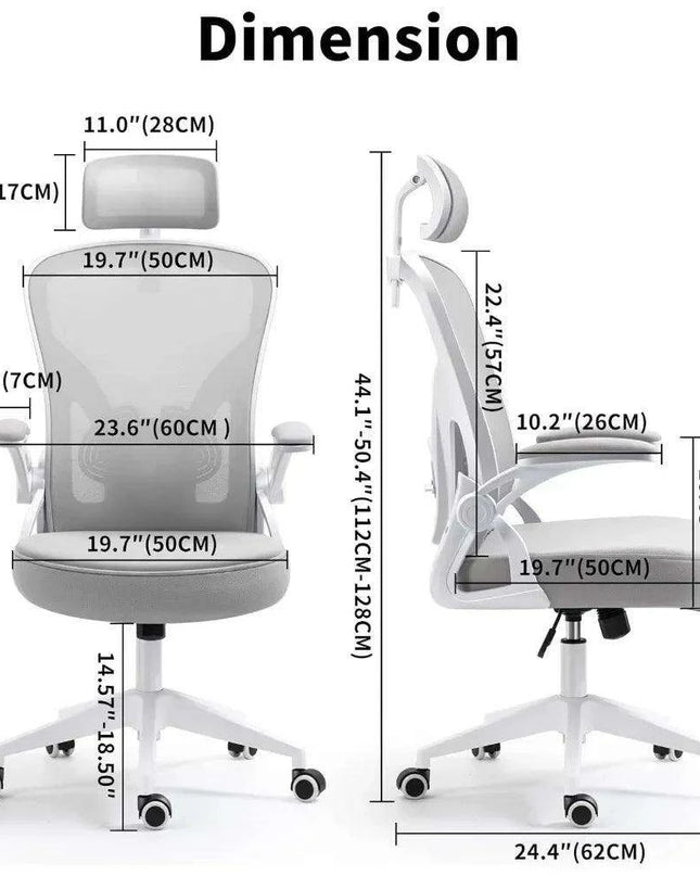 Ultimate Comfort Ergonomic Gaming Chair in Sleek Grey with Adjustable Features