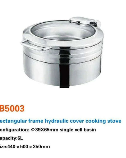Regal Stainless Steel Chafing Dish Set with Hydraulic Warmer and Hot-Water Container