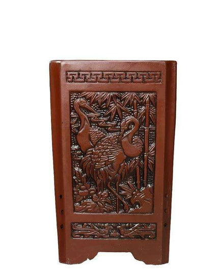 Elegant Purple Sand Bonsai Pot Set for Clivia Plants