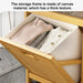 Stylish Bamboo Laundry Hamper with Tilt-Out Basket and Multi-Tier Shelving Unit
