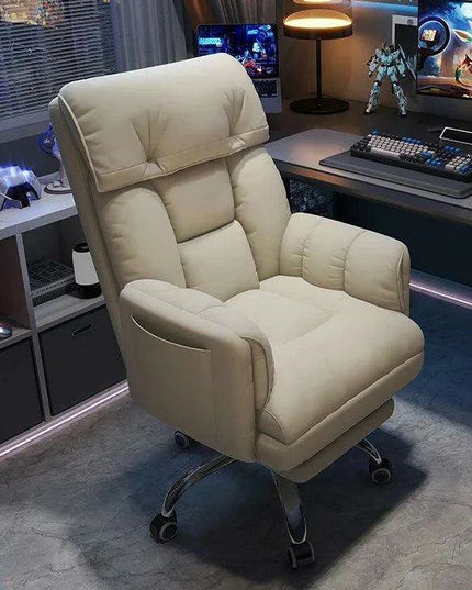 Sleek Nordic Leather Ergonomic Recliner - The Perfect Blend of Comfort for Gaming and Leisure
