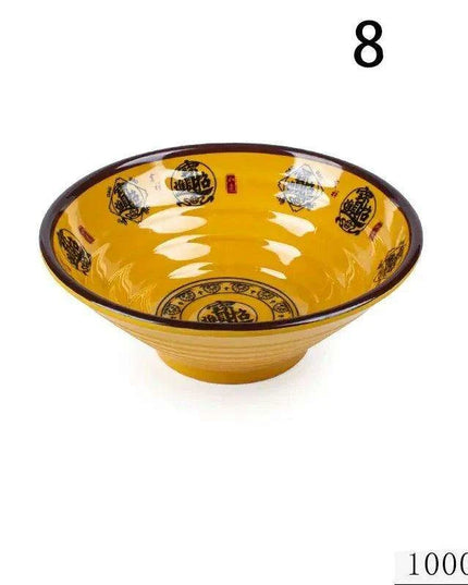 Chic Melamine Bowl for Ramen and Salad – Perfect for Home and Restaurant Use