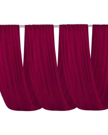 Elegant White Chiffon Ceiling Drapes for Stunning Event Decor