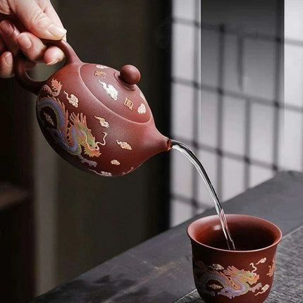 Artisan Authentic Teapot with Magical Color-Changing Infuser - Elevate Your Tea Ritual