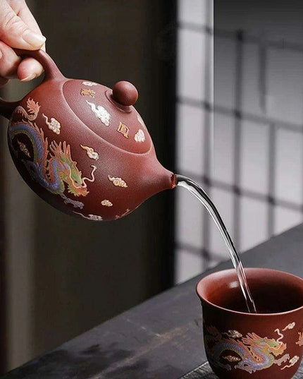 Artisan Authentic Teapot with Magical Color-Changing Infuser - Elevate Your Tea Ritual