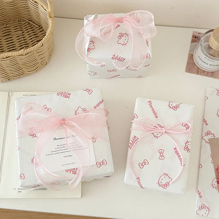 Gardenlife Store Hello Kitty Flower Bouquet Wrapping Paper & Ribbon Se