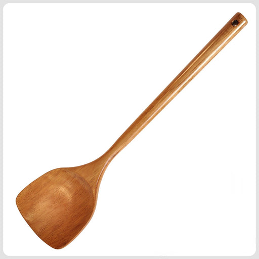 Premium Long-Handled Wooden Utensil Set with Non-Stick Coating for Effortless Cooking