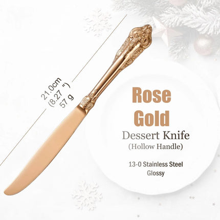 Gold-Finish 18/10 Stainless Steel Flatware — Individual Pieces | Très Elite