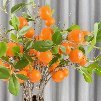 Flowers Bin Lifelike Artificial Orange Branch - Realistic Faux Plant
