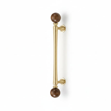 Classic Elegant Brass and Wooden Cabinet Wardrobe Door Handle Ancient