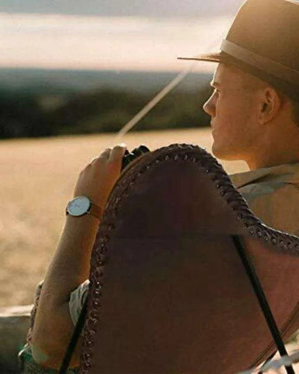 Vintage Brown Leather Butterfly Chair - Stylish Versatile Seating Addition