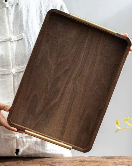Charming Rustic Wood Tray with Easy-Grip Handles - Perfect for Stylish Home Organization and Entertaining