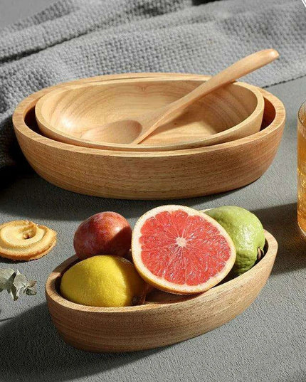 Chic Acacia Wood Serving Bowl - The Perfect Centerpiece for Entertaining and Snacks
