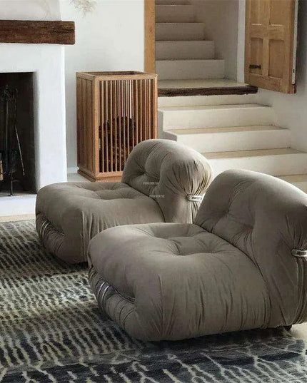 Italian-Inspired Cozy Single Sofa for Stylish Apartment Living