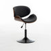 Luxurious Leather Adjustable Bar Chair - Modern Comfort and Style