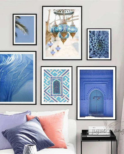 Coastal Serenity: Palm Leaf Canvas Art for Relaxing Home Decor