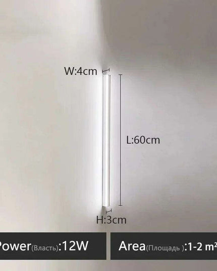 Sleek Scandinavian LED Wall Sconce with Customizable Lighting Options