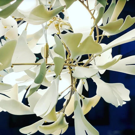 Ginkgo Leaf Combination Chandelier - Loft & Staircase