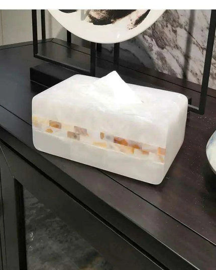 Chic Coastal-Inspired Tissue Box Holder for Elegant Home and Hospitality Settings